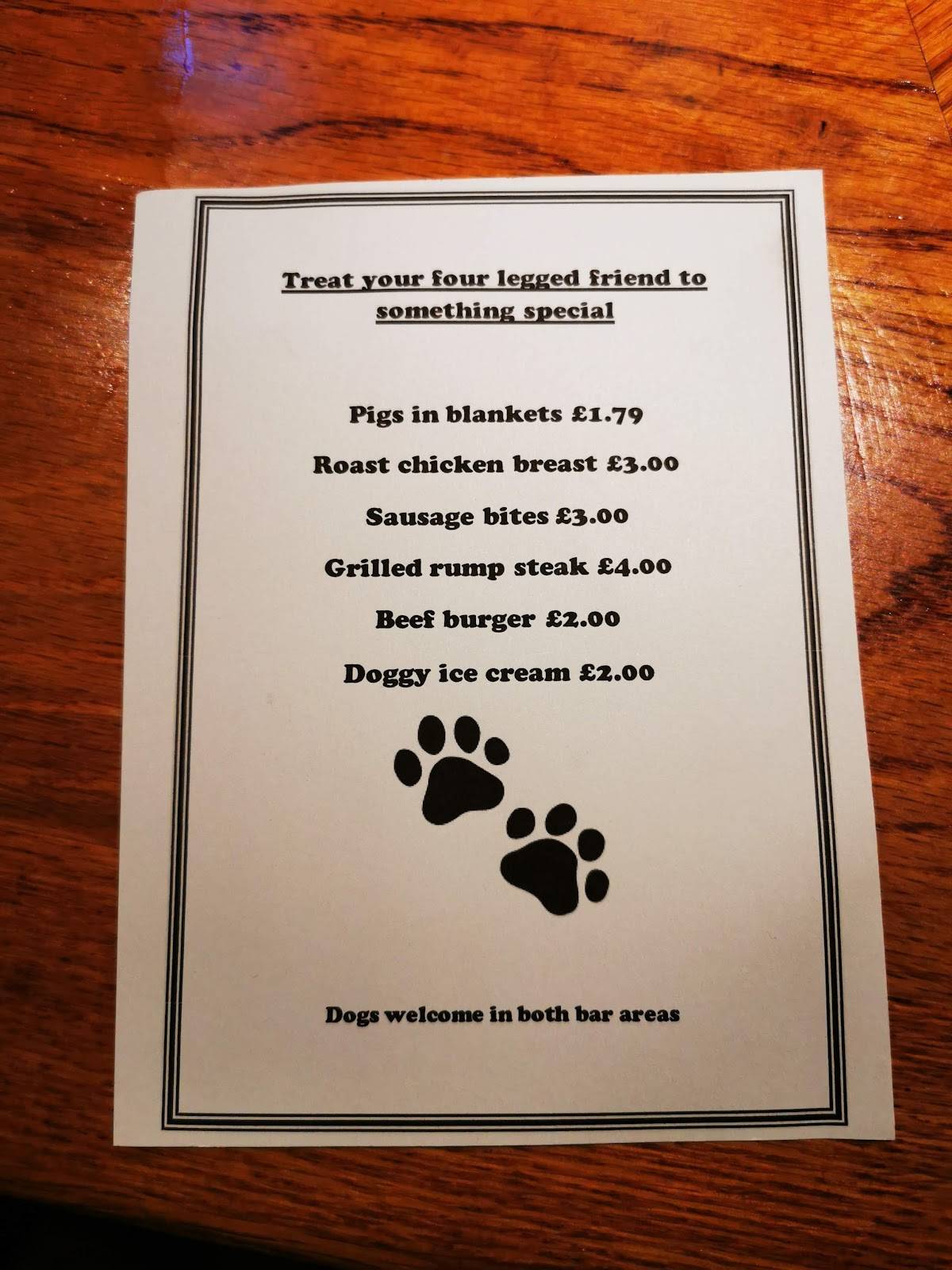 Menu at Ashlea pub & bar, Cheadle