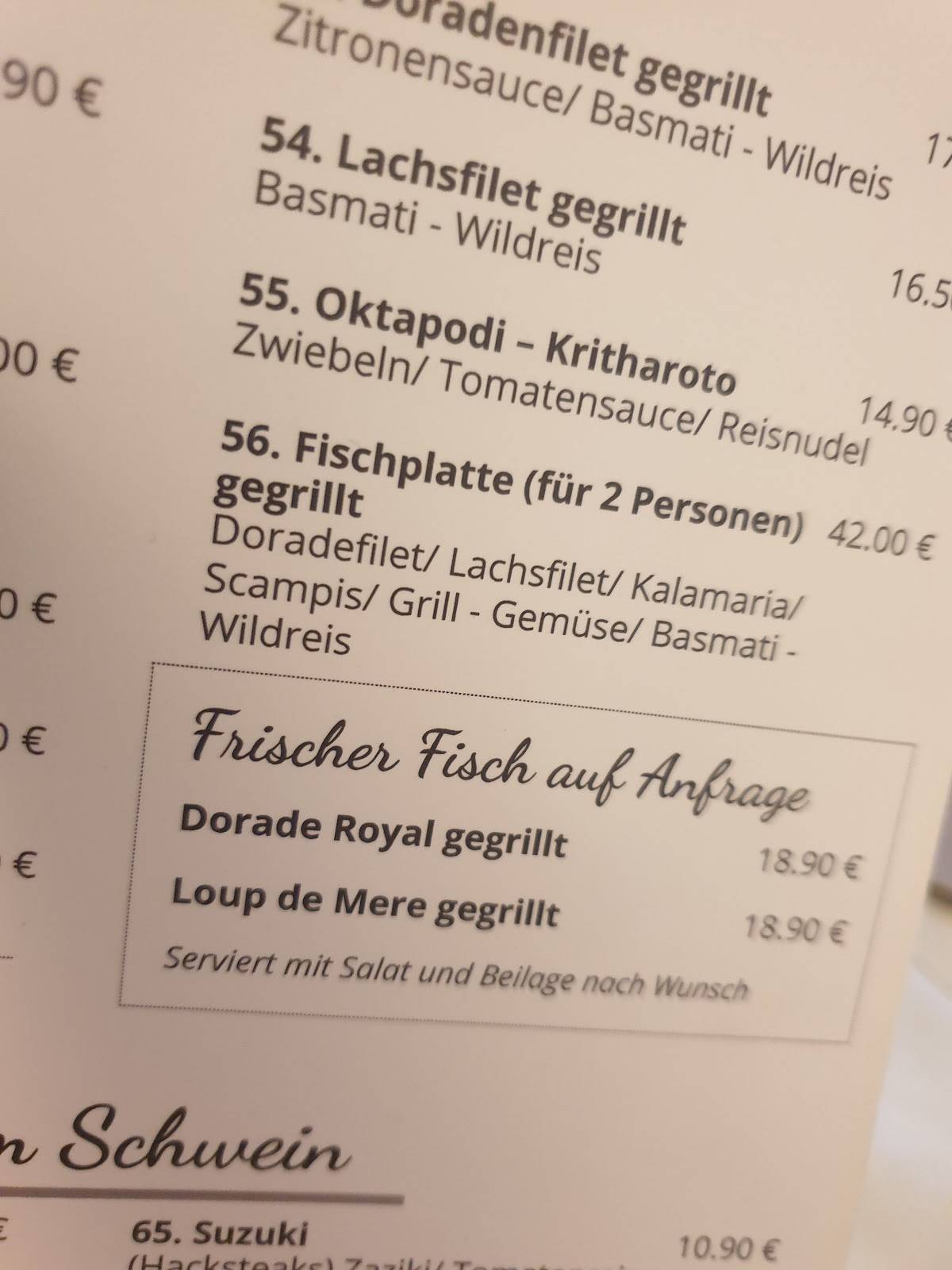 Bärlin Döner Landau Speisekarte