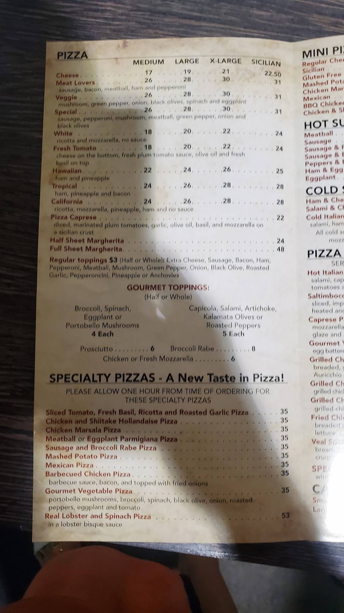 Menu At Pizza Time Pizzeria Boca Raton Sw Nd Ave