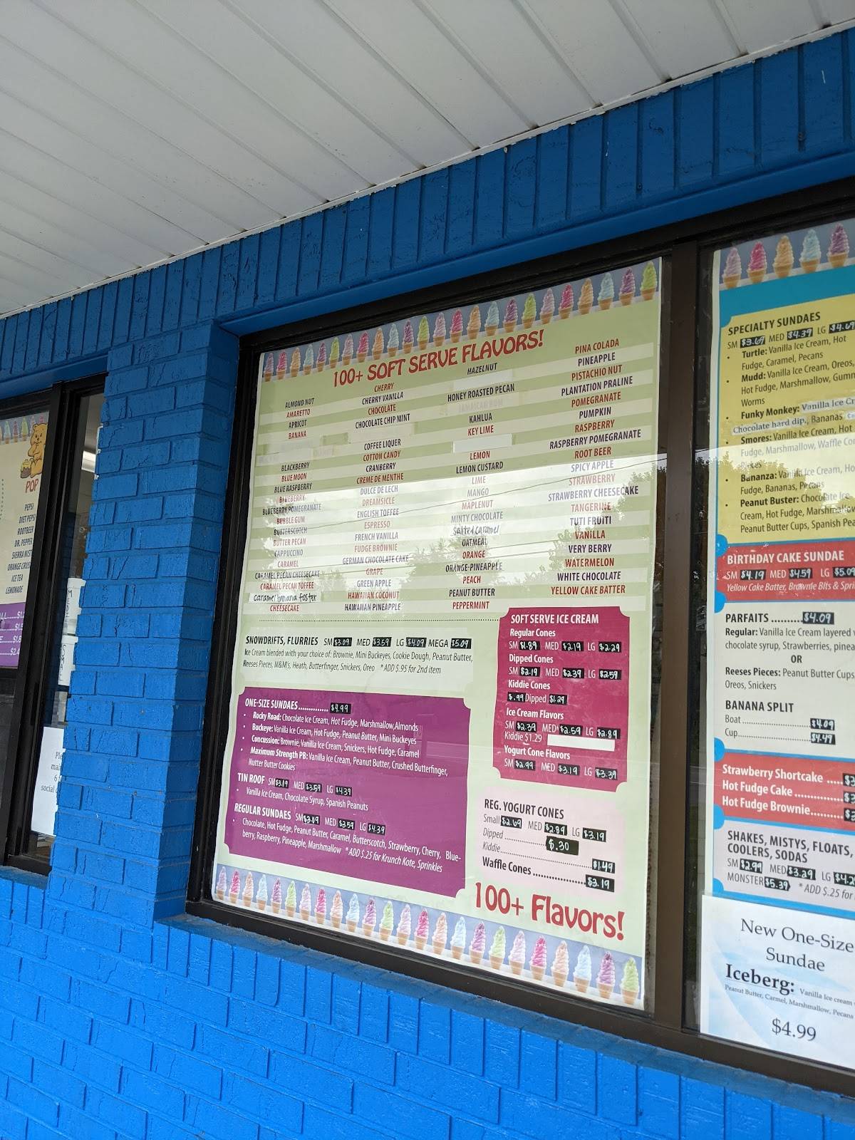 Menu at Honey Bear restaurant, Swanton