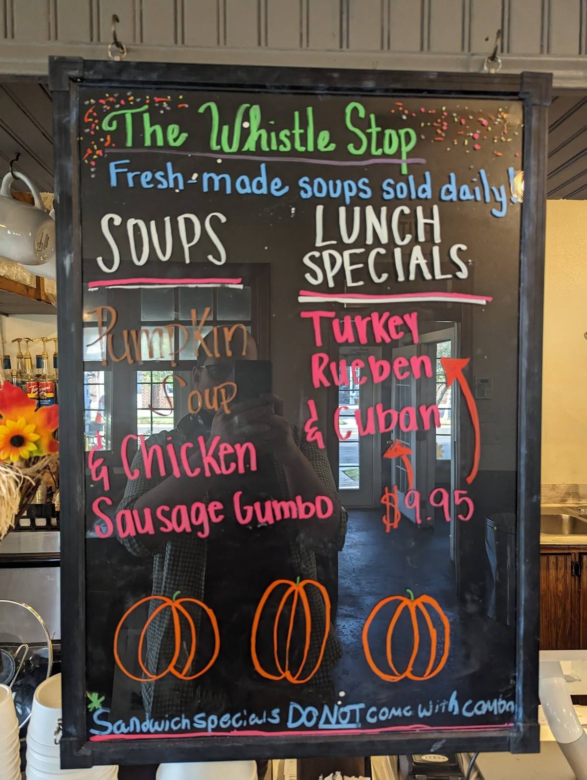 Menu at Cafe Du Jour The Whistle Stop, Denham Springs