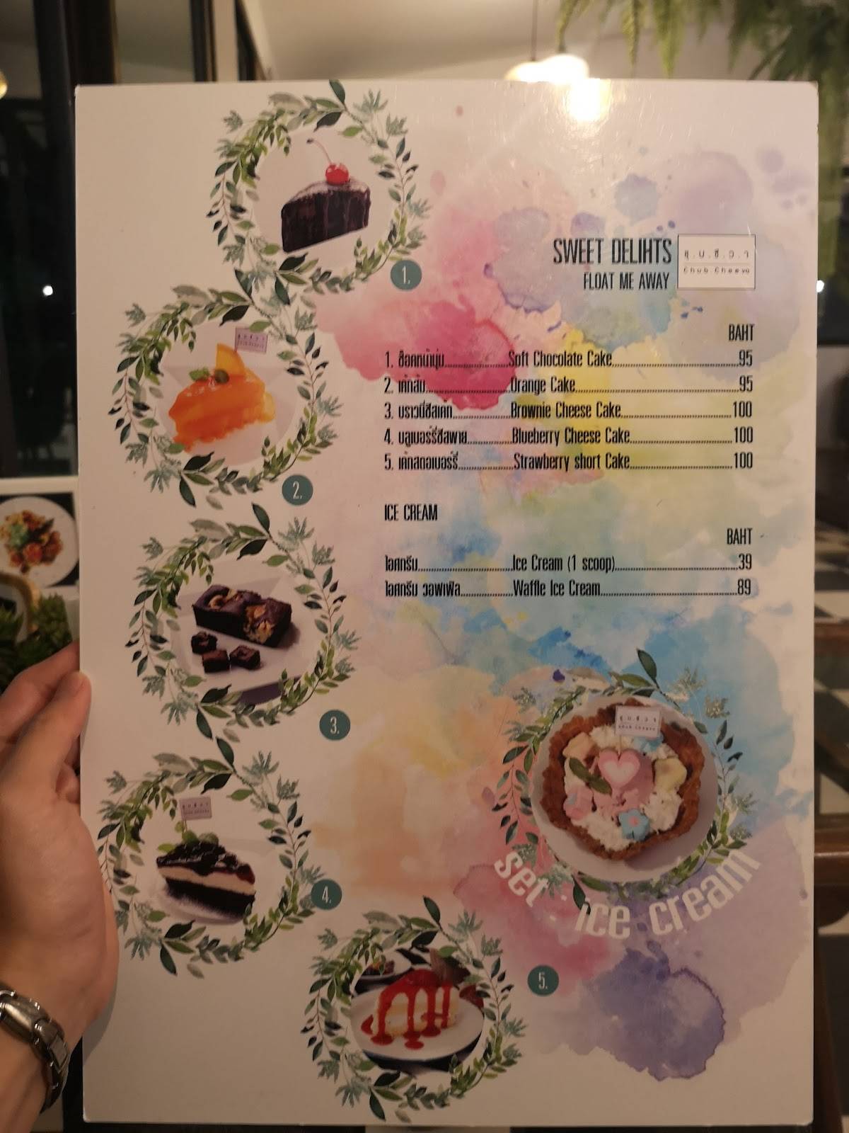 Carta de ChubCheeva Hua Hin Cafe' & Restaurant ชุบชีวาหัวหิน, Nong Kae