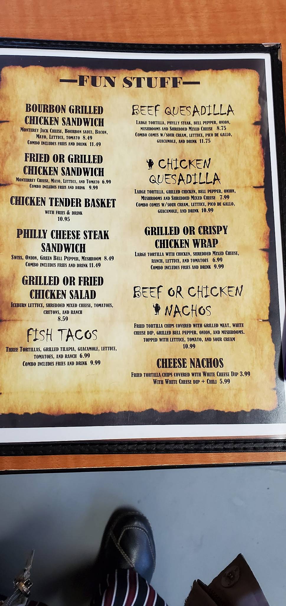 Menu at Peg Leg Handmade Burgers & Fries restaurant, Russellville, W Main St Ste 10