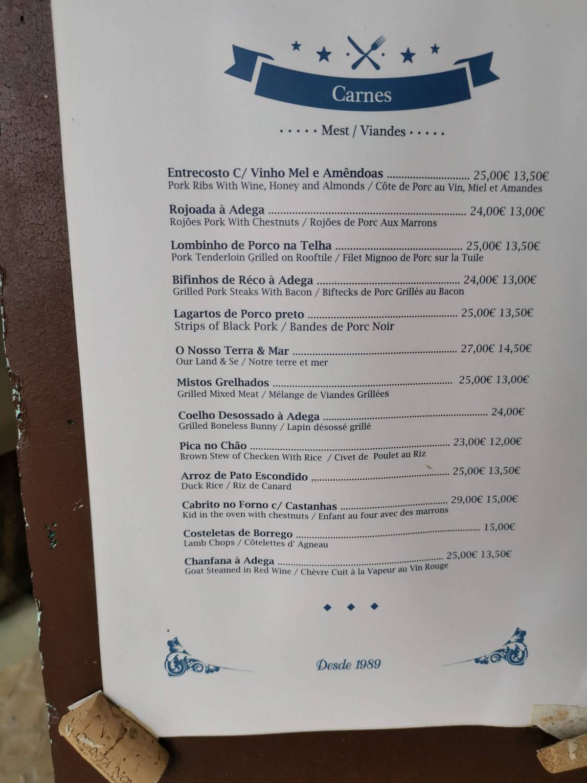 Menu Em Adega Do Albertino Restaurante Caldas Da Rainha