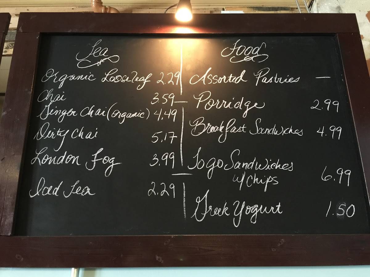 Menu at Two Rivers Coffee Roaster cafe, Portage