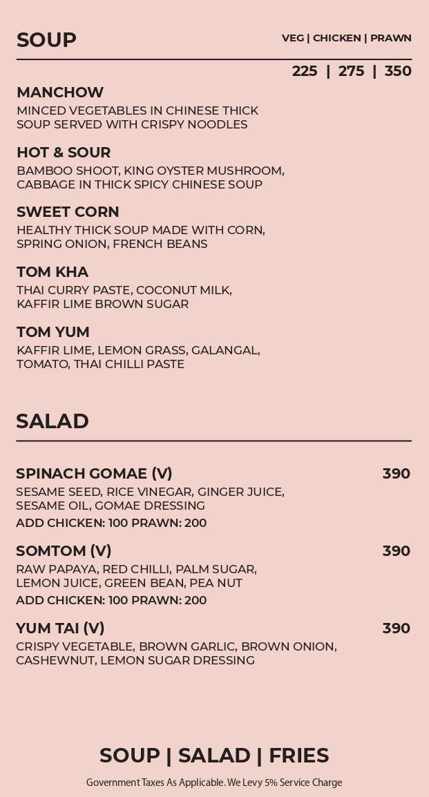 Menu at Pluk By Wok Singh, Ayali Kalan
