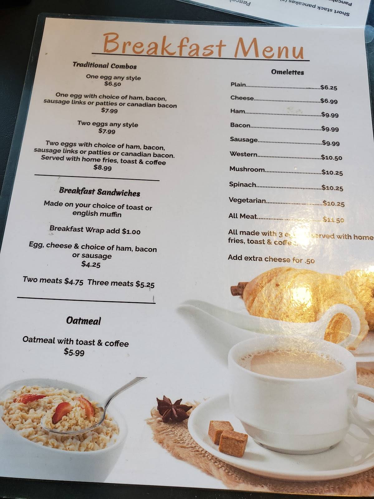 Menu at Dolly's Restaurant, Frenchville, 17 US1