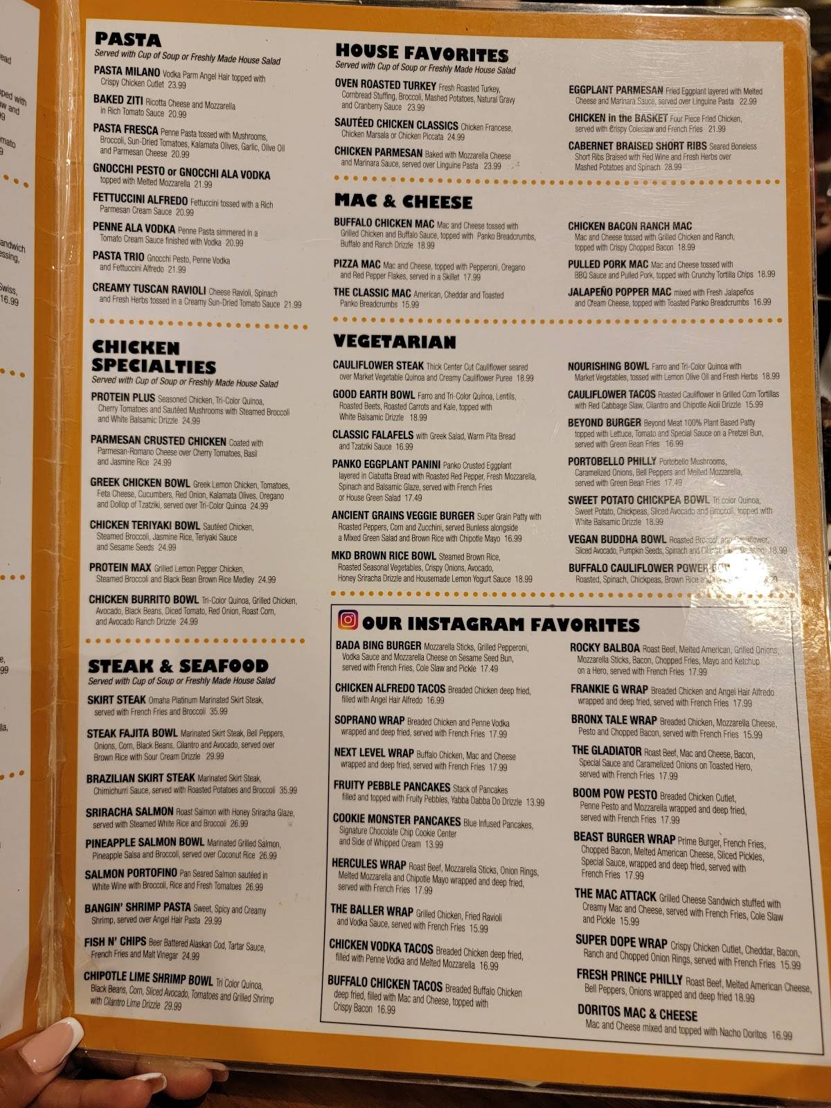 Menu at Mt. Kisco Diner restaurant, Mount Kisco