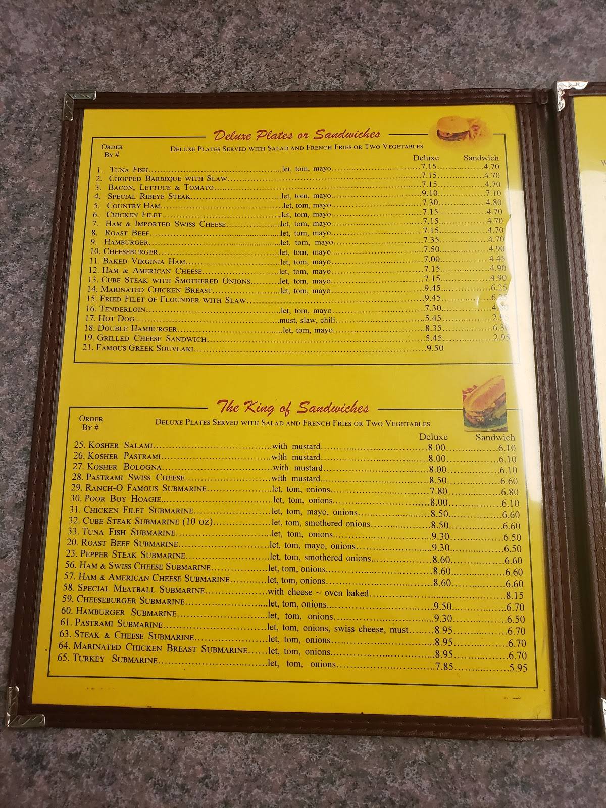 Menu at Ranch-O Family Restaurant, Winston-Salem