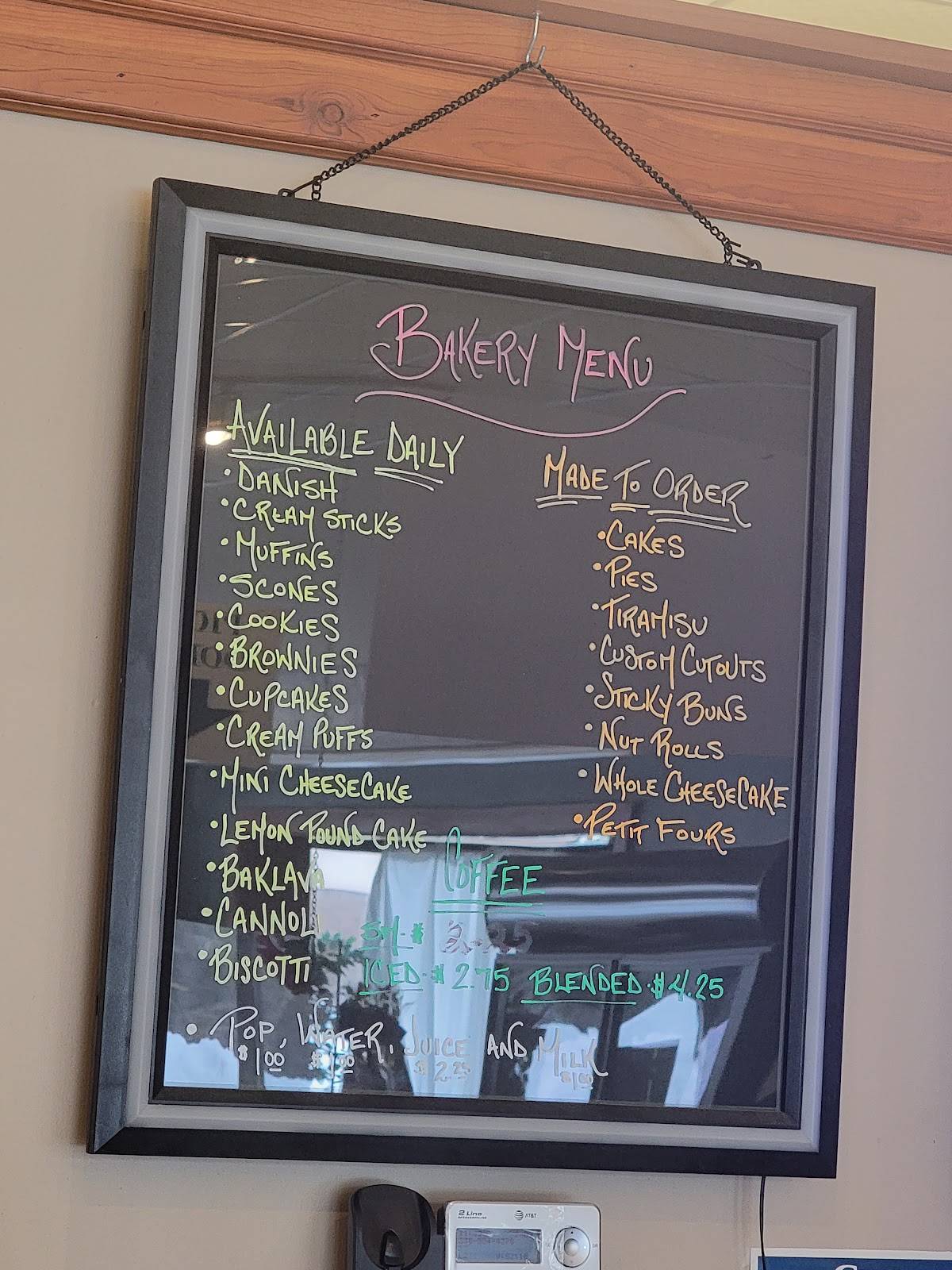 Menu at Pallotta's Pastries & Gift restaurant, Cuyahoga Falls