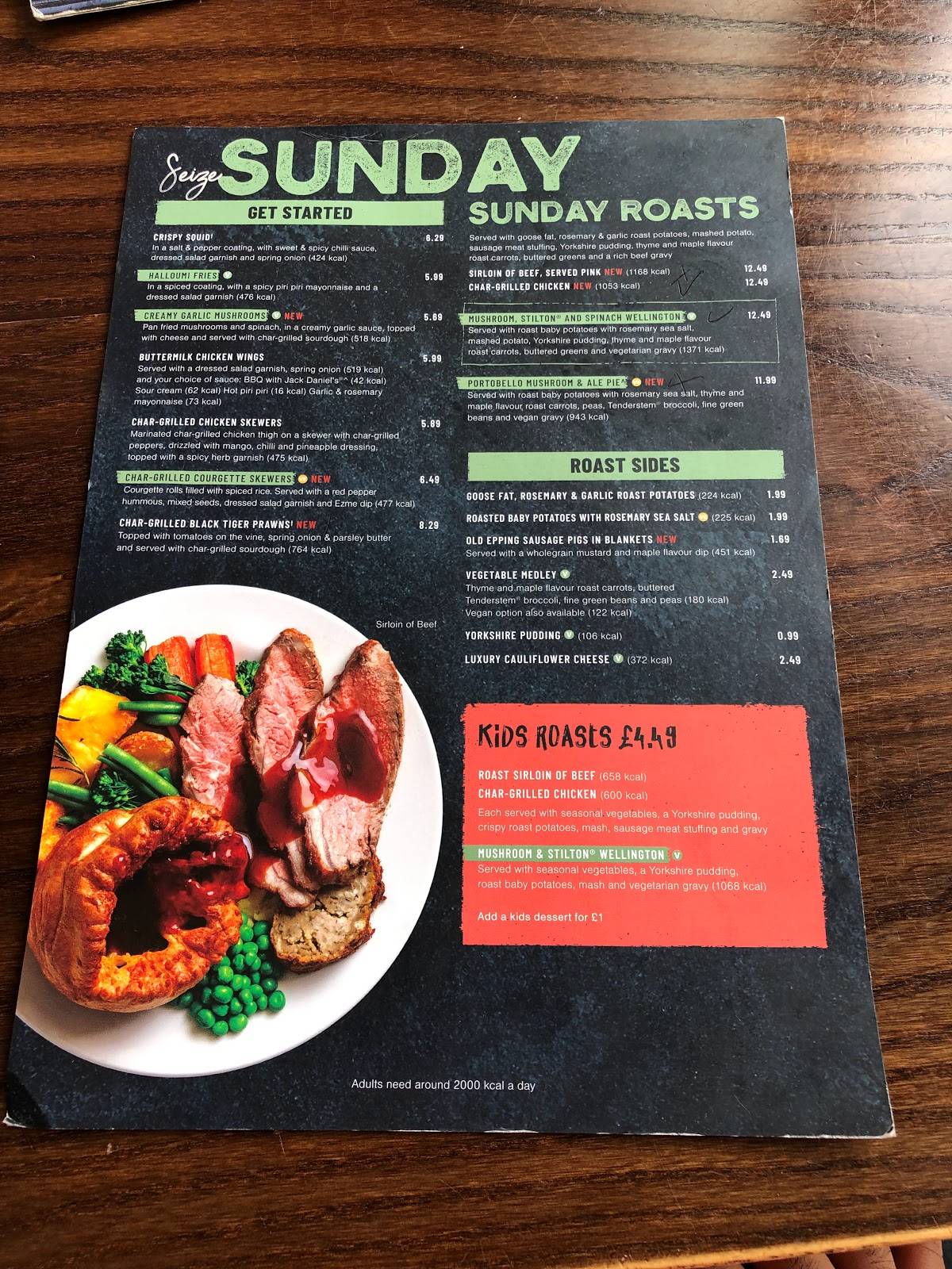 Menu at The Caldecotte Pub & Grill, Milton Keynes